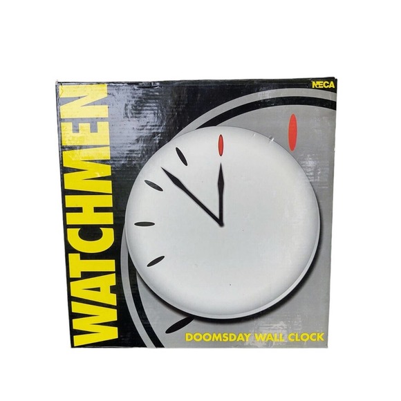 Watchmen Doomsday Wall Clock NECA Warner Bros DC Minimalist - Picture 3 of 11